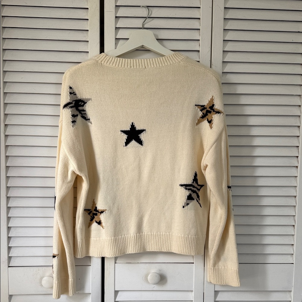 Rails Cream Star Pattern Sweater - Picture 6 of 6